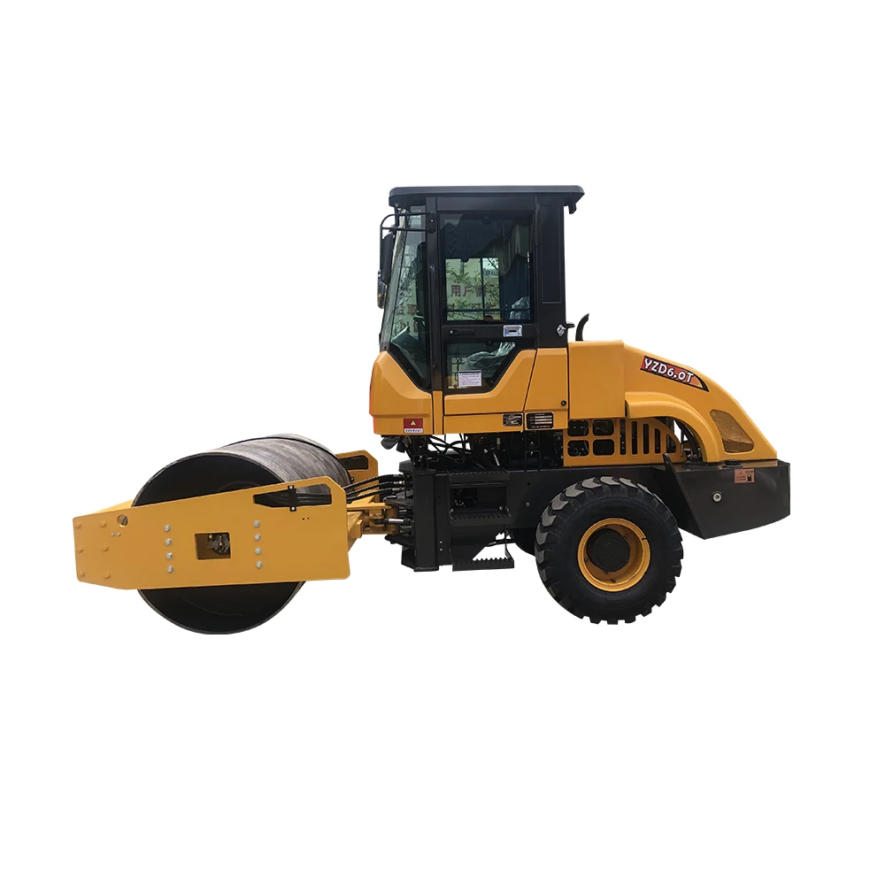 heavy duty long lifetime earth compactor machine hydraulic pump double drum soil asphalt road roller