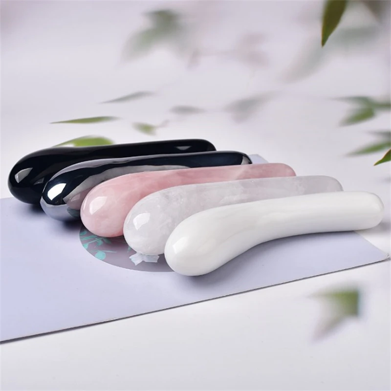 Natural Crystal Healing Massage Wands Yoni Rose Quartz Penis Gemstone Crystal Dildo For Women