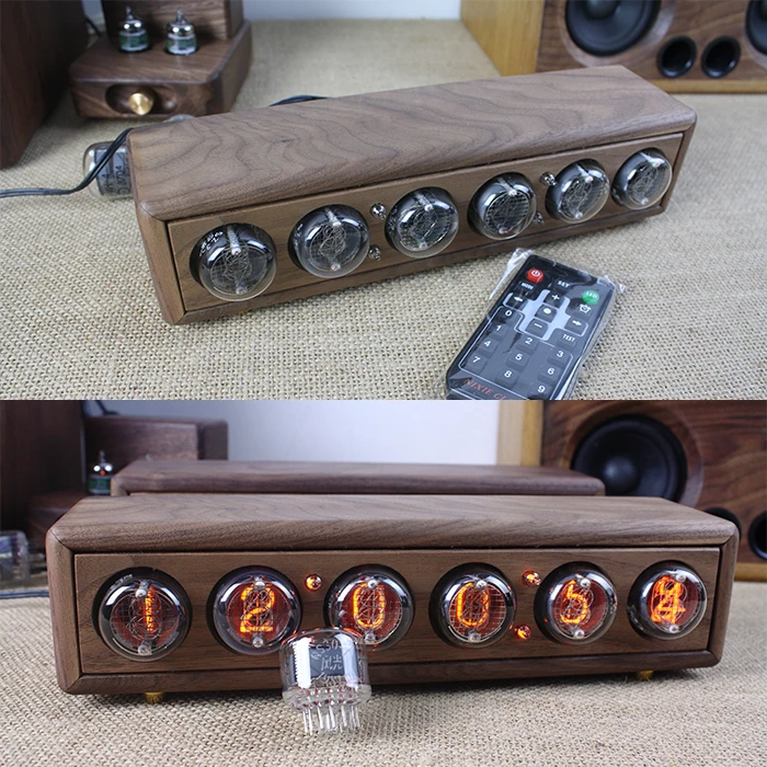 X-040 Современный usb светящиеся электронные сигареты с цифровым и аналоговым и цифровым дисплеем смарт-настольные часы, будильник, стимпанк дерево gixie часы