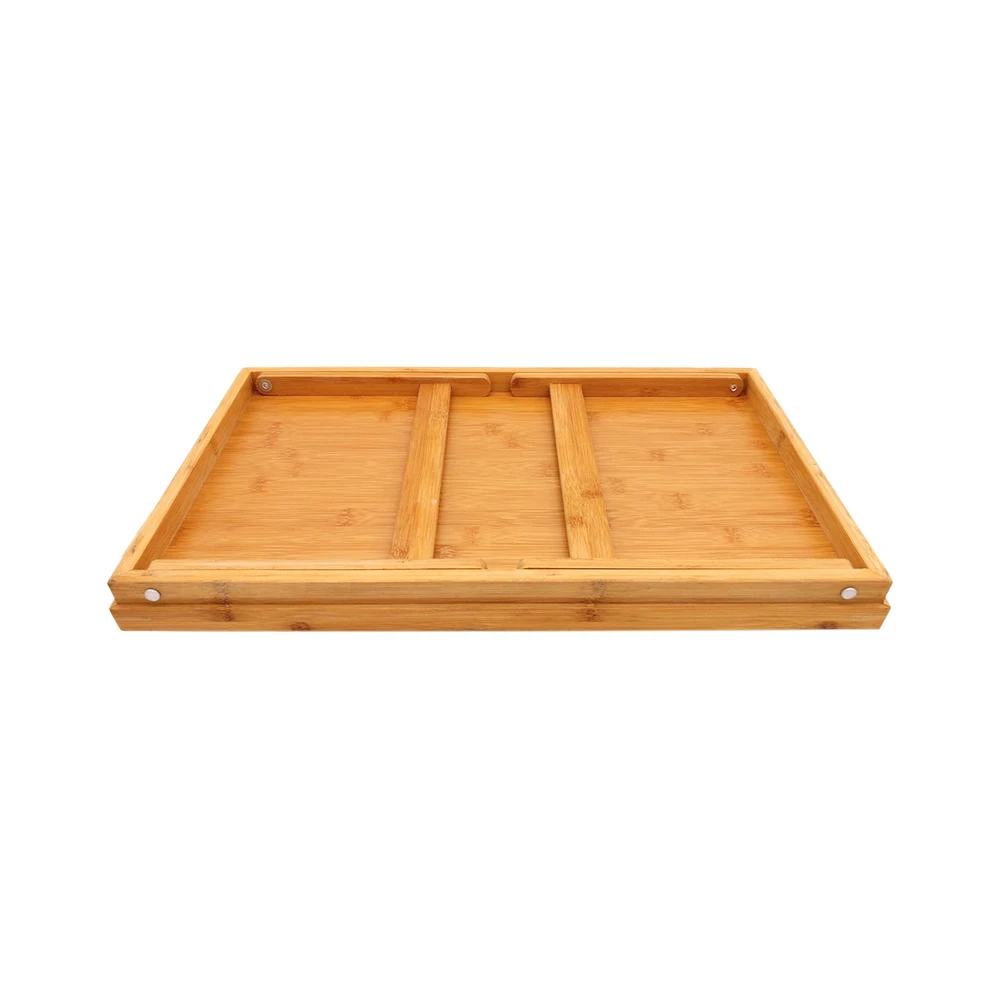 Bed Tray with Folding Legs Bamboo Breakfast Snack Serving Tray with Legs for Eating and Laptop