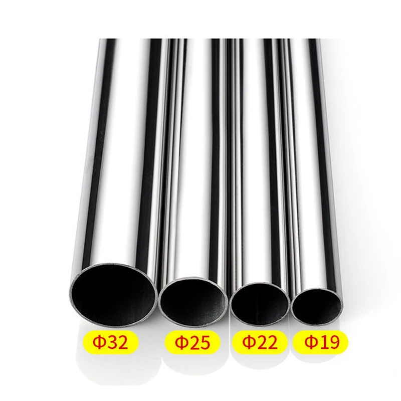 For Furniture Hardware Wardrobe Round Tube Chrome Plated Iron Clothes Round Tube
