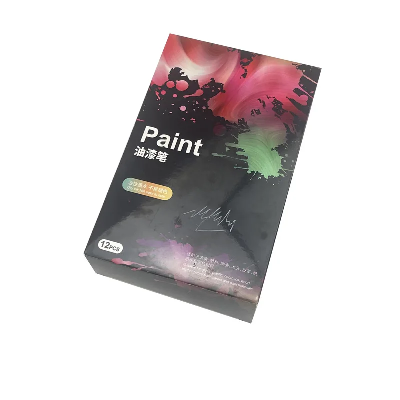 Permanent non-toxic oil based drawing paining markers pen set for kids adults daily using on multiple material