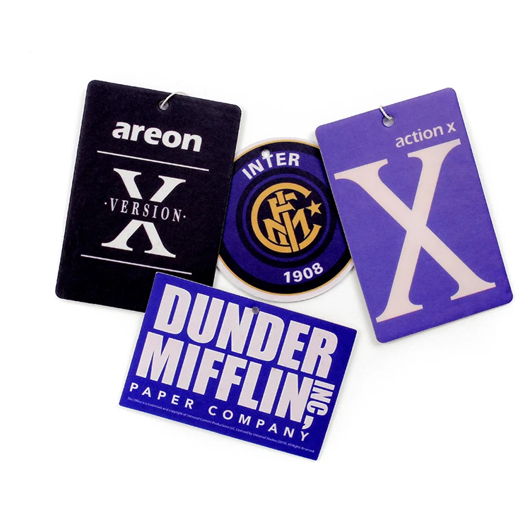 Customized Design Funny Hanging Air Freshner/Custom Paper Car Air Freshener