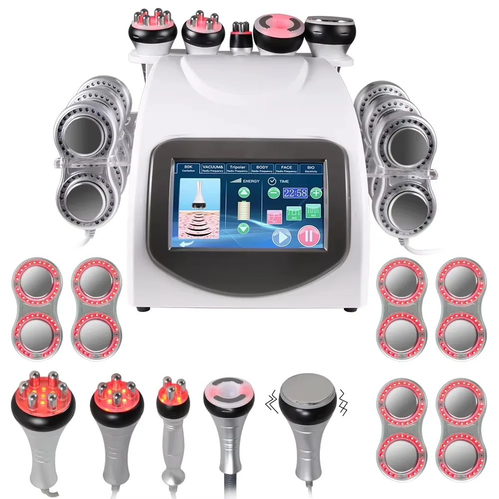 Auro 6 in 1 Multifunctional Body Sculpting Weight Loss Radio Frequency Skin Rejuvenation Cavi Slimming Machine 40K