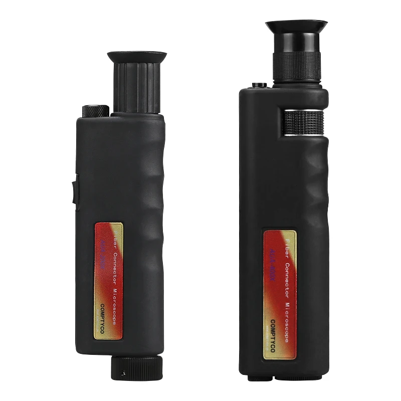 Handheld 400X Magnification Field Optical Microscope for 1.25mm and 2.5mm Fiber Optic Connector