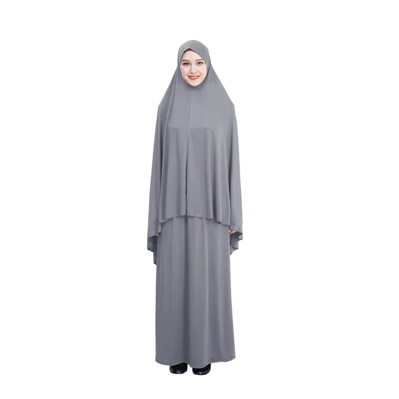 Hot sale fashion hijab dress malaysia saudi clothing abaya muslim dress with hijab