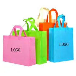 Heat Sealed Bag Non Woven Promotional Reusable Rpet Non Woven Shopping Bag With Custom Logo