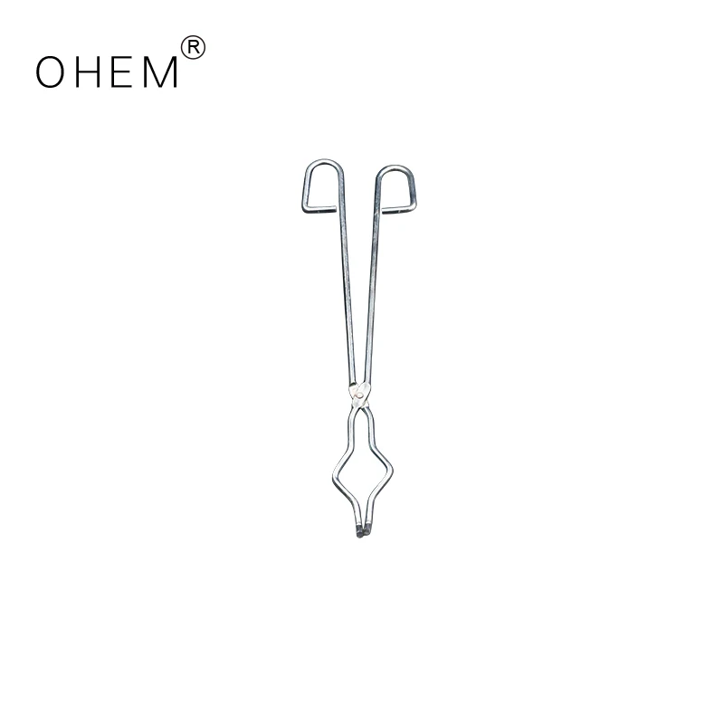 Lab Chemical Use Professional Holder Crucible Tong 16 Inch Stainless Steel High temperature resistance Crucible Tongs