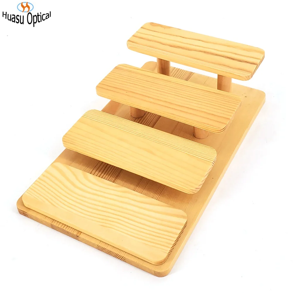 New Wooden Sunglasses Display Tray Storage Rack Glasses Tabletop Display Stand 3 Layer 4 Layer