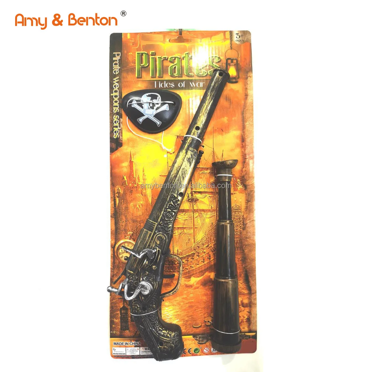 Pirate toys hot sale plastic pirate gun knife toys kids gifts pretend play set for children