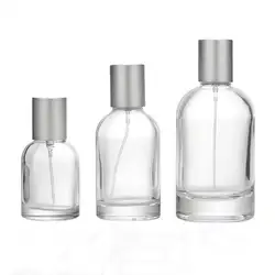 30Ml 50Ml 100Ml High Quality Luxury Round Shape Empty Perfume Pump Glass Bottle With Sprayer