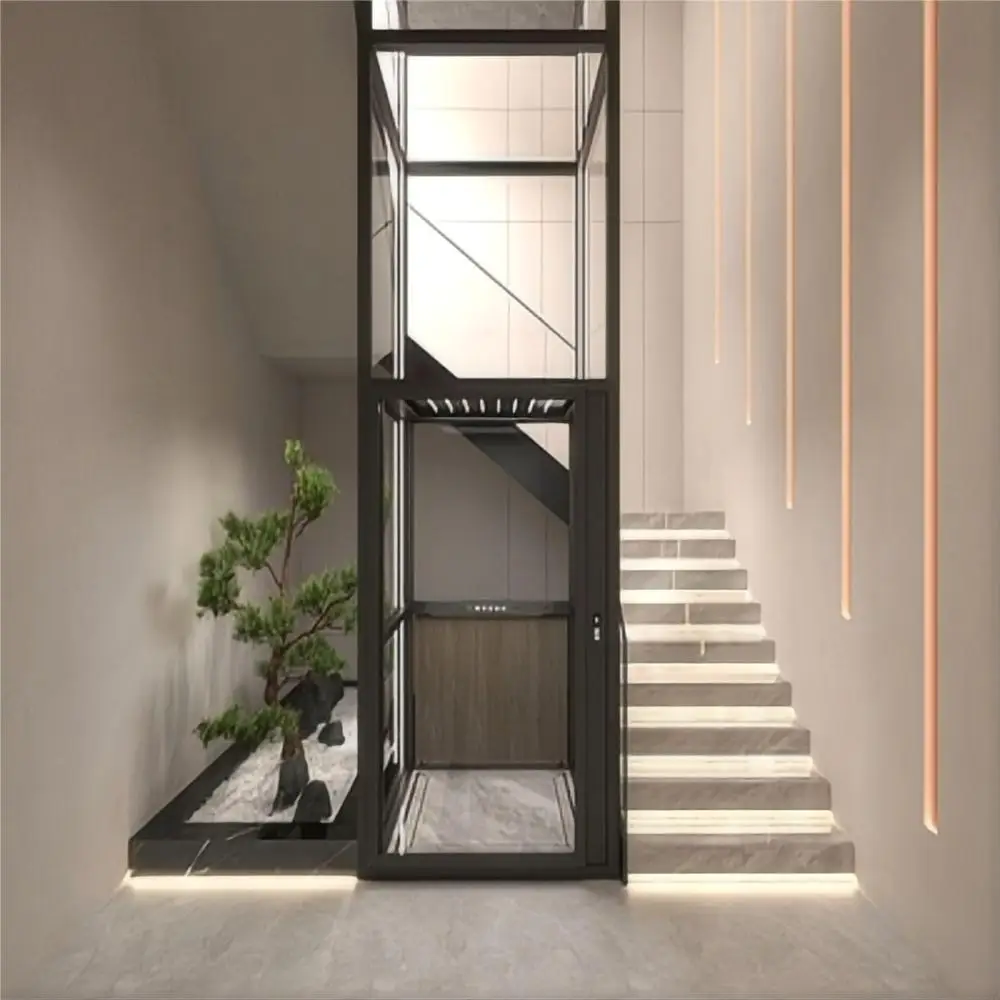 construction hydraulic cheap 2 3 4 floor residential lift  house lift small home elevator  home lift for house