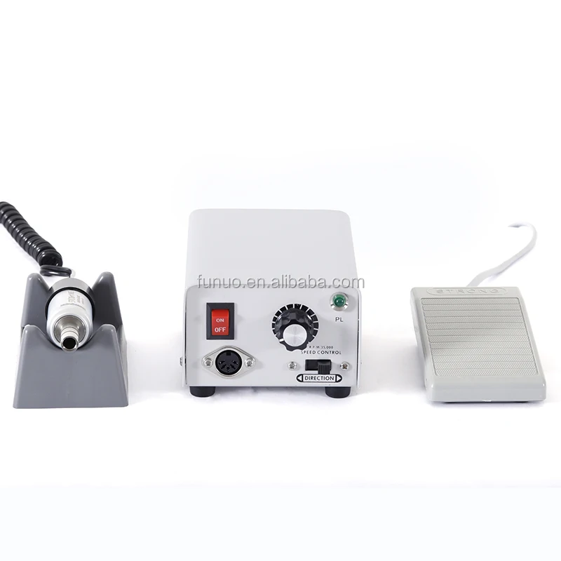 China supplier wholesale price nail drill machine 35000RPM Brush micromotor STRONG 90 with handpiece 108E E-type handpiece