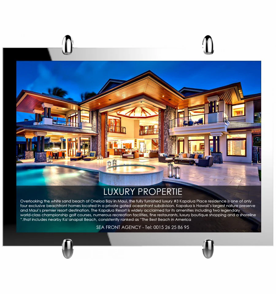 VM ONE cable hanging A3 size real estate window display light