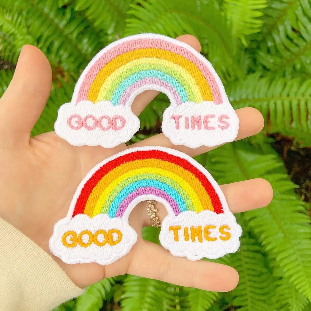 Woven Garment Patch Custom Woven Logo Patch Personalized Woven Smiley Patch