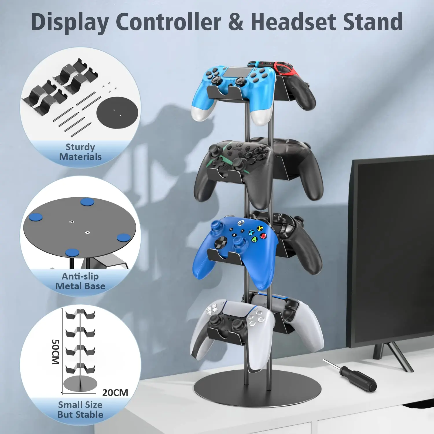Four Storey Joystick Stand Accessory Game Controller Headset Stand Controller Accessories Display Stand