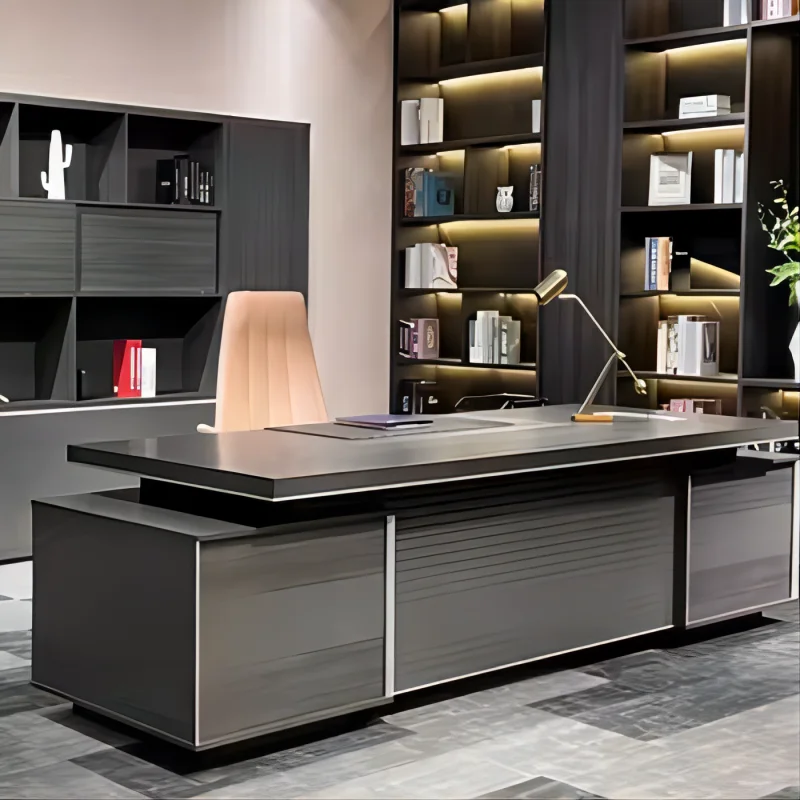 Liyu furniture Luxury Modern L-type Head desk New design Office Boss Manager Executive desk