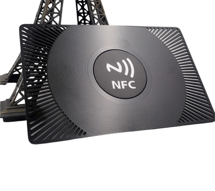 Карта Rfid Nfc Tap to go nfc chip black metal визитная карточка для контактов в социальных сетях