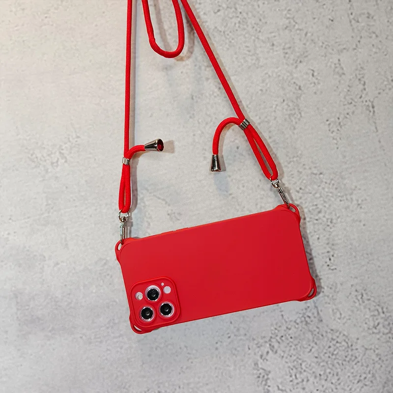 Universal Mobile Phone Lanyard Adjustable Polyester Fashion Crossbody Rope Phone Case Lanyard For Iphone 14 15Pro Ma