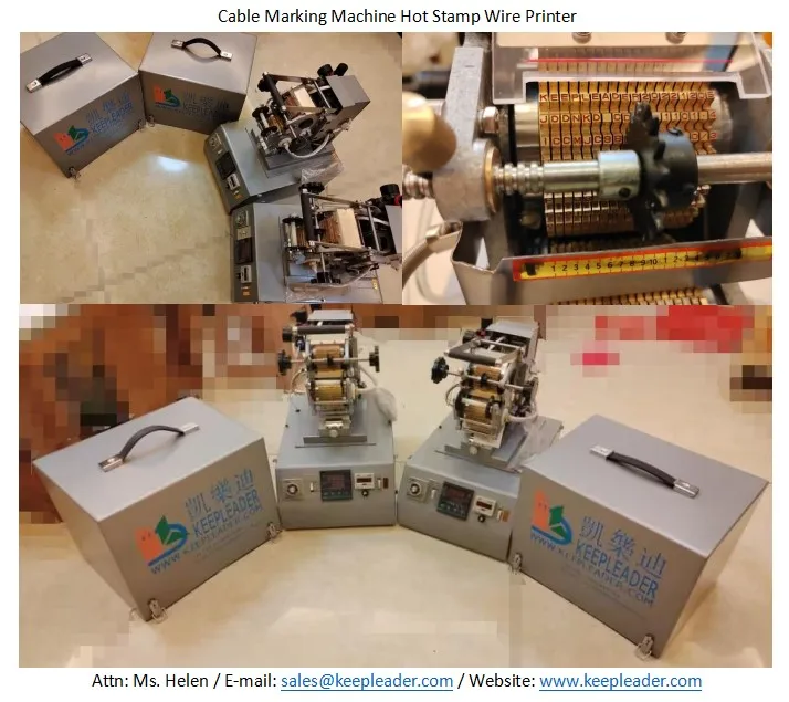 Cable Marking Machine Hot Stamp Wire Printer