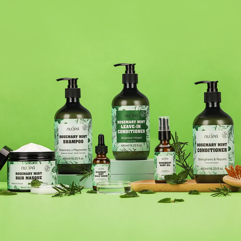 NUSPA Private Label растительная формула для восстановления волос масло ухода за волосами сглаживающее увлажняющее с розмарином