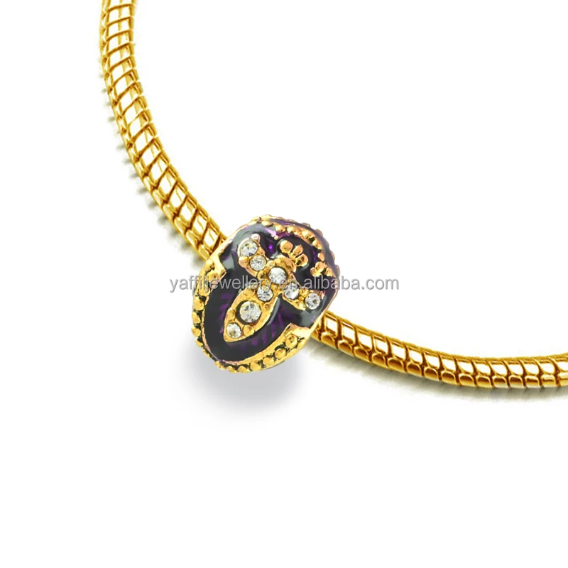 Коллекция блестящих шармов из бисера Faberge элегантные аксессуары для браслетов и ожерелий