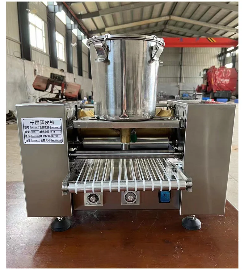 Commercial Crepe Spreading Making Automatic Thousand Layer Cake Make Machine