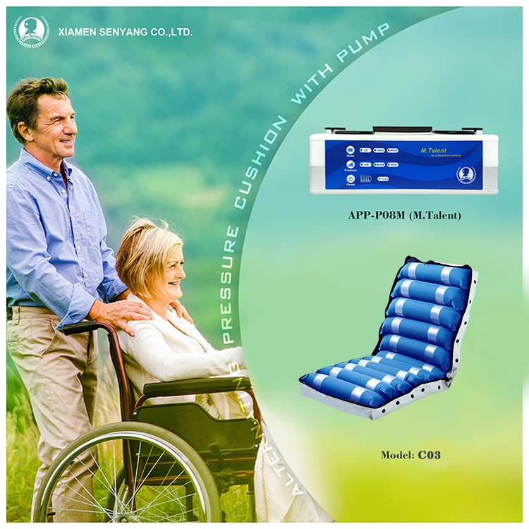Senyang customize waterproof inflatable patient anti bedsore pressure relief medical air seat pad wheelchair cushion for chair