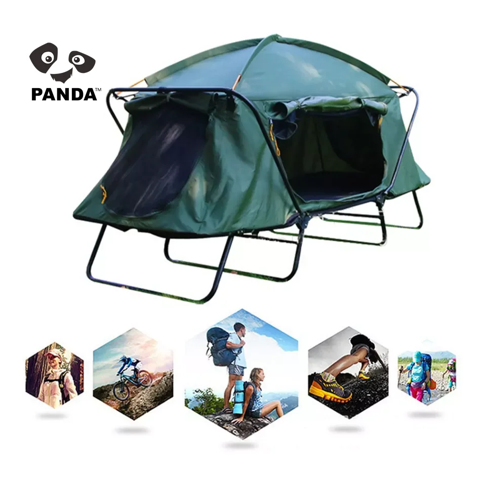 Bestselling Selling Outdoor Off Ground Sunscreen Camping Fishing Portable Tent Bed Folding Camping Tent With Bed