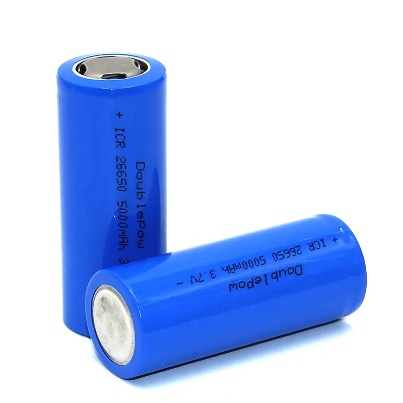 3.7v ICR 26650 5000mAh lithium ion rechargeable battery cell