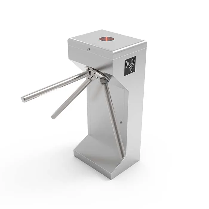 Material thickness Semi-automatic Tripod Turnstile for dining halls hotels office buildings