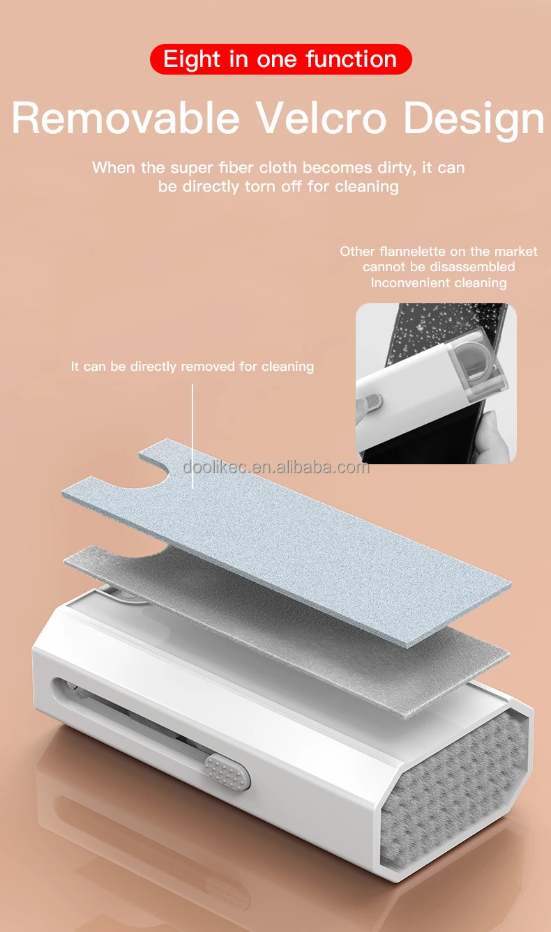 7 in 1 Multifunctional Computer Keyboard Cleaner Headphone Cleaning Brush Kit For Airpods For Macbook Screen