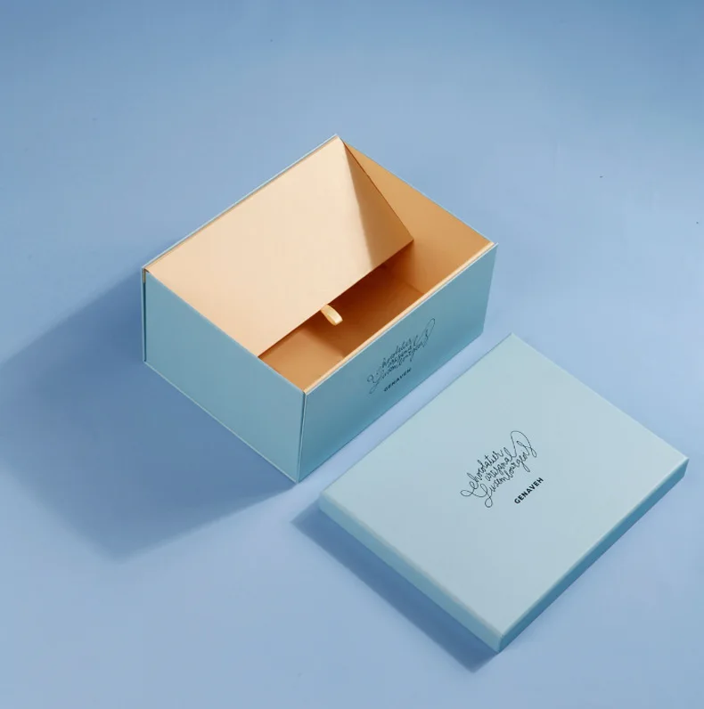 Personalized Rectangular Folding Cardboard Hair Bundle Packaging Box Silk Ribbon Closure Shipping Gift Giving Enhanced Magnets