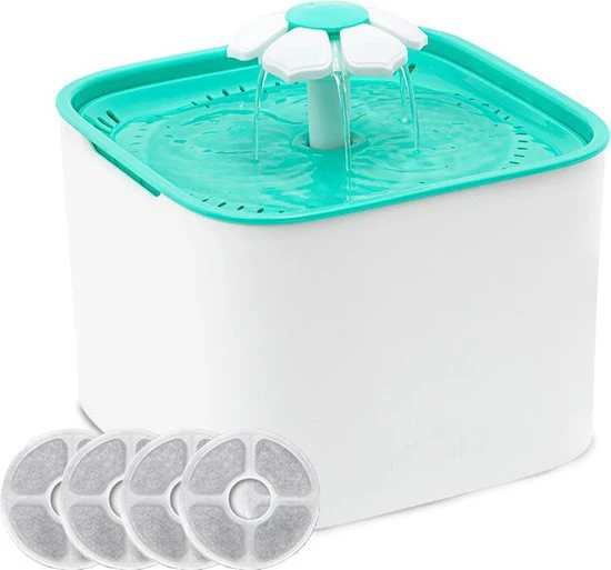 Customized Auto Cat Water Fountain LED Electric Mute Water Feeder USB Dog Pet Drinker Bowl Pet Drinking Dispenser For Cat