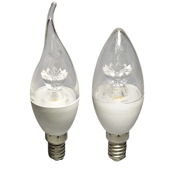 Mini Candle Led Bulbs 5w 6w 7w 9w 110v 220v Warm White 2200k 2700k LED Sharp Bulb