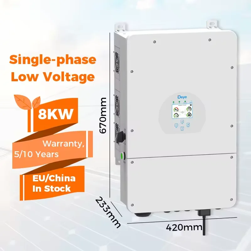 Hot sale deye single phase for solar power system 6kw 5kw 8kw 7kw home hybrid inverter