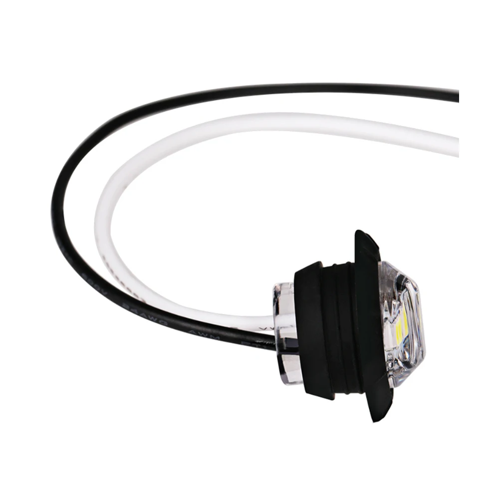 24 Volt  3 Led Amber Blue Marine Boat Deck Truck Side Marker Light