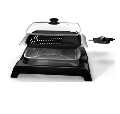 Smokeless baking trays kitchen appliances electric grill with premium non-stick coating