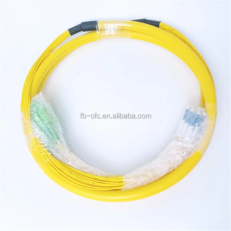 Wholesale Price 2.0mm 3.0mm Indoor Fiber Optic Breakout Patch Cord 24 cores G657A2 Trunk Cable LC to SC Single Mode SM