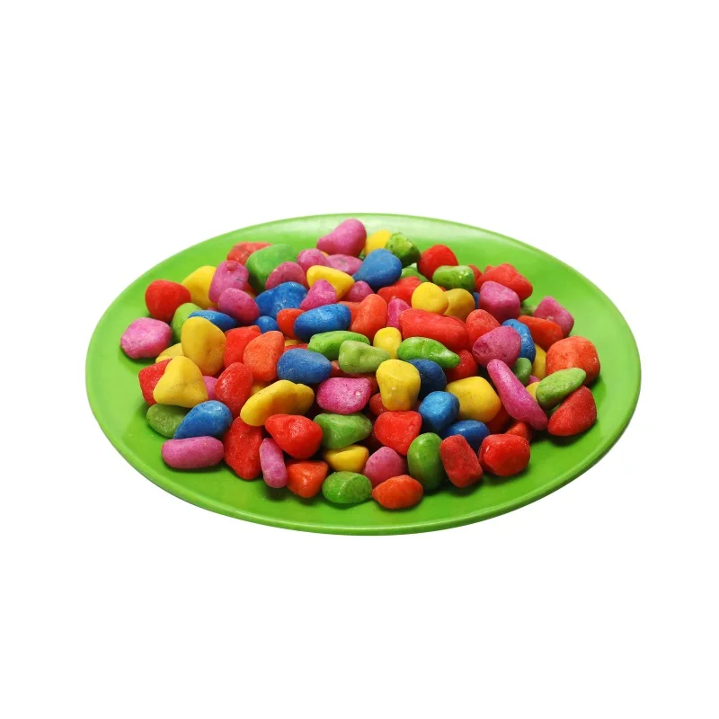 Garden paving stones, colored pebbles