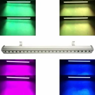 RGB wall washing lamp LED wall washer light for high rise building 24pcs 5in1 outdoor washer bar with remove control Waterproof