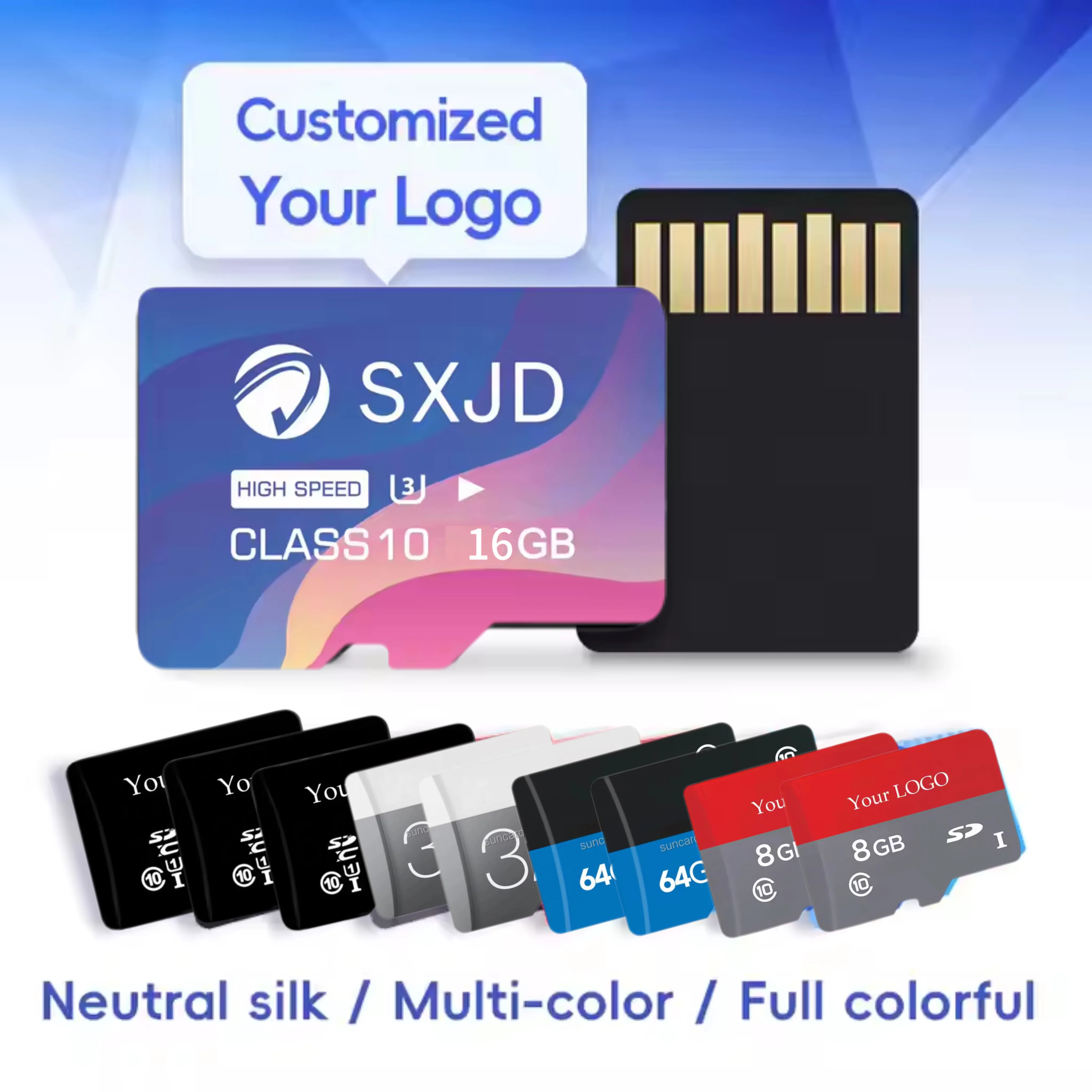 OEM Custom 8Gb 2Gb 16Gb 32Gb 64Gb 128Gb Fast Speed Siemens Sd Tf Memory Cards For Phone Camera Lenovo Memory Headphones Tf Card