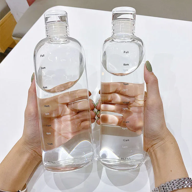 Newest Manufacturer Clear High Borosilicate Temperature Resistant Leak Proof Wholesale Glass  Water  Bottle With Lid