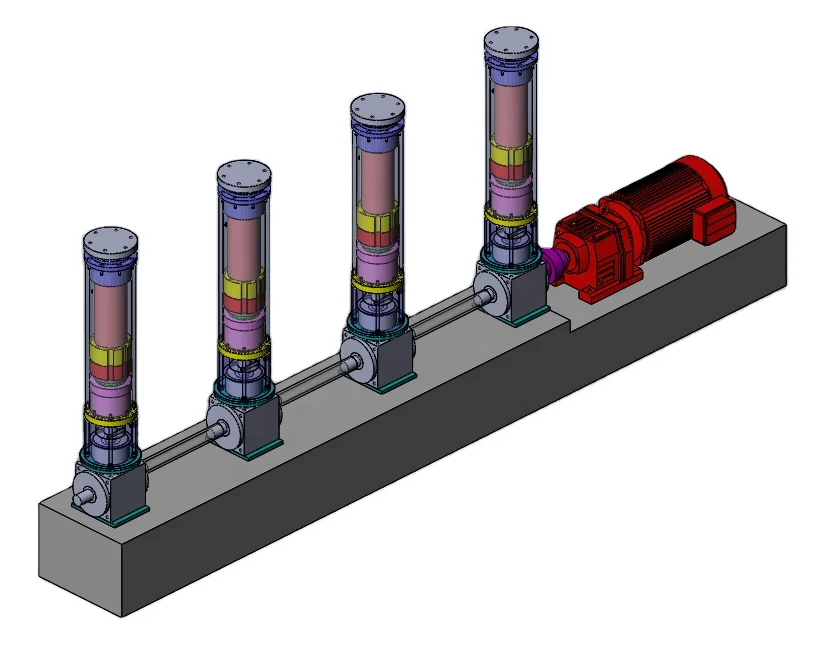 
DGR Factory Flight Simulator 4DOF Servo Actuators Driver Controller Wirelessl Linear Cylinder 