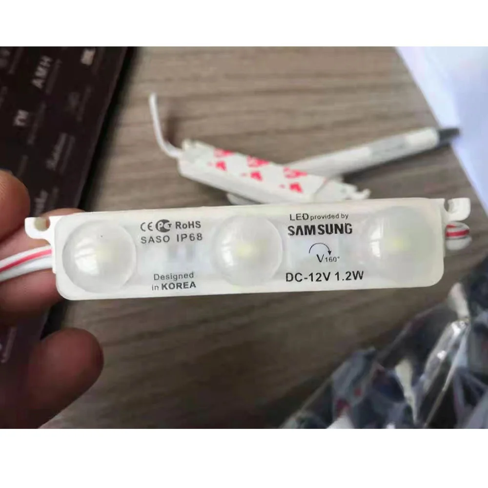 12V 1.5W Single Color Super Ultrasonic Injection SMD 5730 SMD2835 Korea Samsung LED Module
