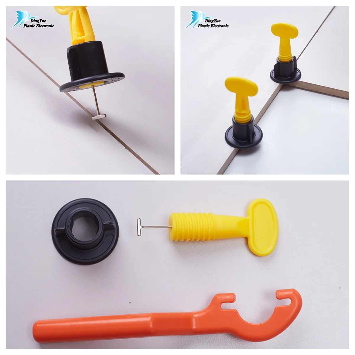 tile leveler spacers leveling system stainless steel t-needle steel pin t-lock floor tool reusable tile leveler