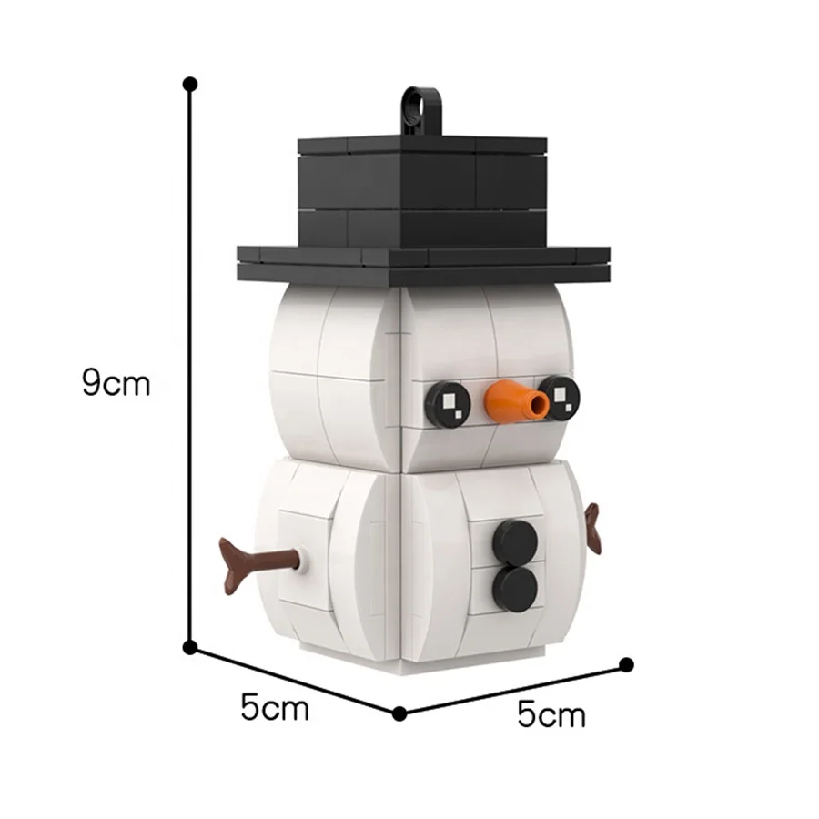 Snowman Puzzle Small Particles Building Block Toy Gift for Kids