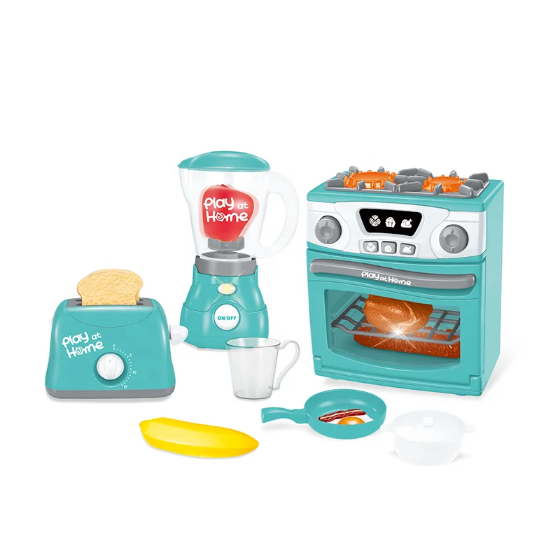 Set appliance kitchen toy Oven Juice Blender Toaster cook toy kitchen play set for kid