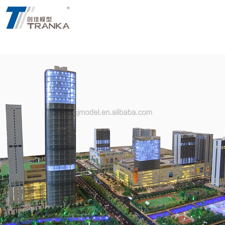 1/100 Commercial Street Maquette for Shopping Mall / Architecture Model Making