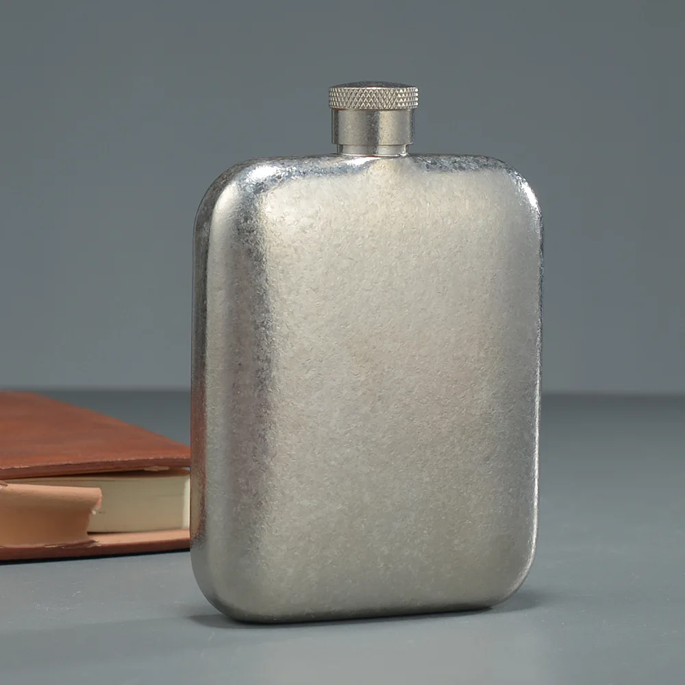 IMOGY 240ml Titanium Wine Flask Business Gift Flasks Premium Metal Pure Titanium Wine Pot for Drinking